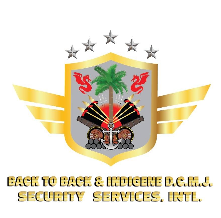 Back to Back & Indigene D.C.M.J. Security Services, Intl. logo
